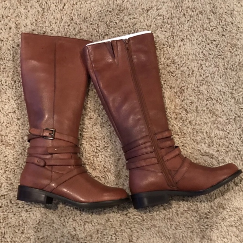 NWOT steve madden leather riding boots
